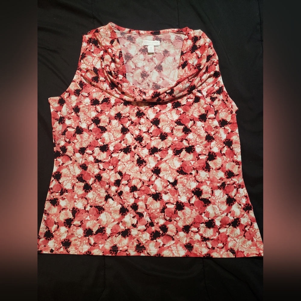 Charter Club • Sleeveless Top - Pink and Black